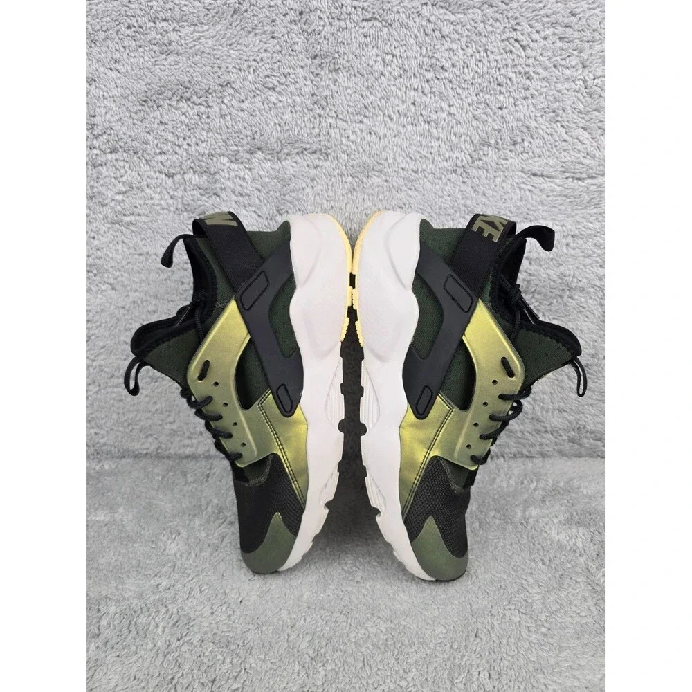 Men's Nike Air Huarache Run Ultra SE Sequoia/Metallic Green Sneakers Sz 10